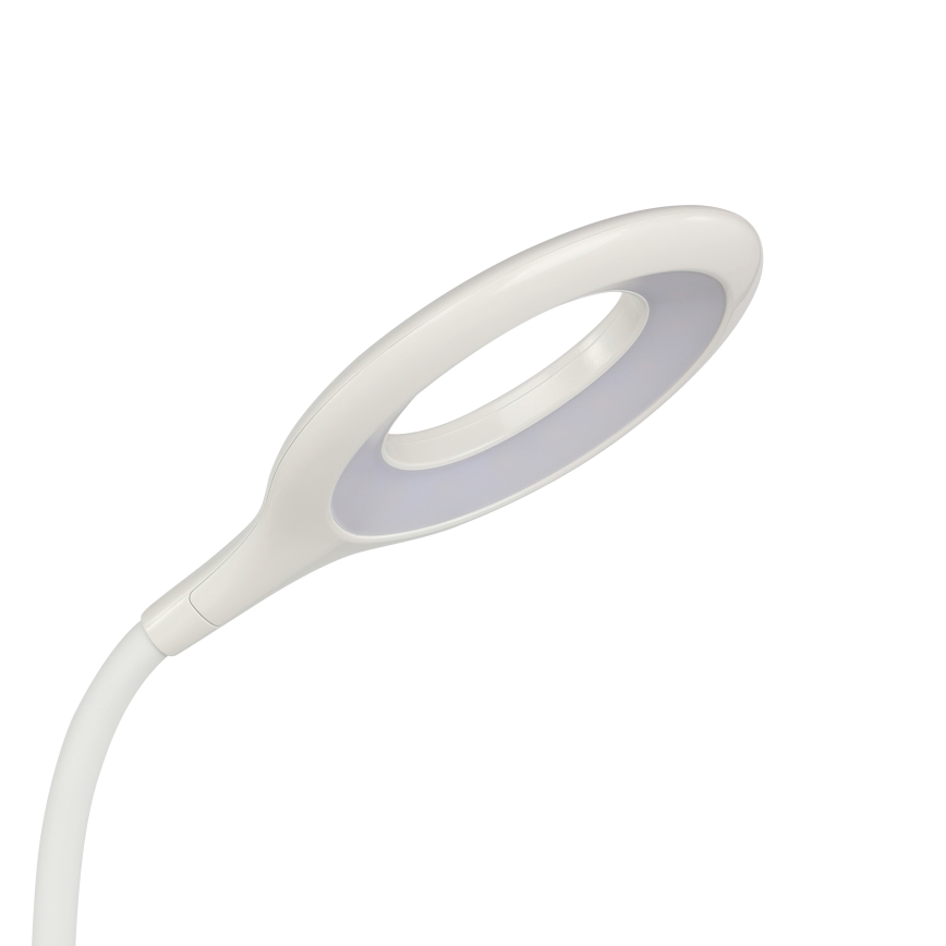 Eglo - Lampă LED cu clemă, reglabilă, 3W, 5V, 500 mAh, alb