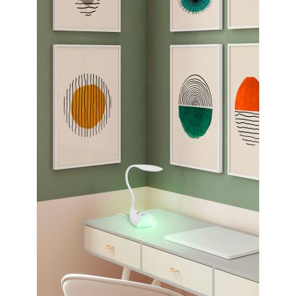 Eglo - Lampă de masă LED reglabilă LED/2,2W+0,3W/230V RGB