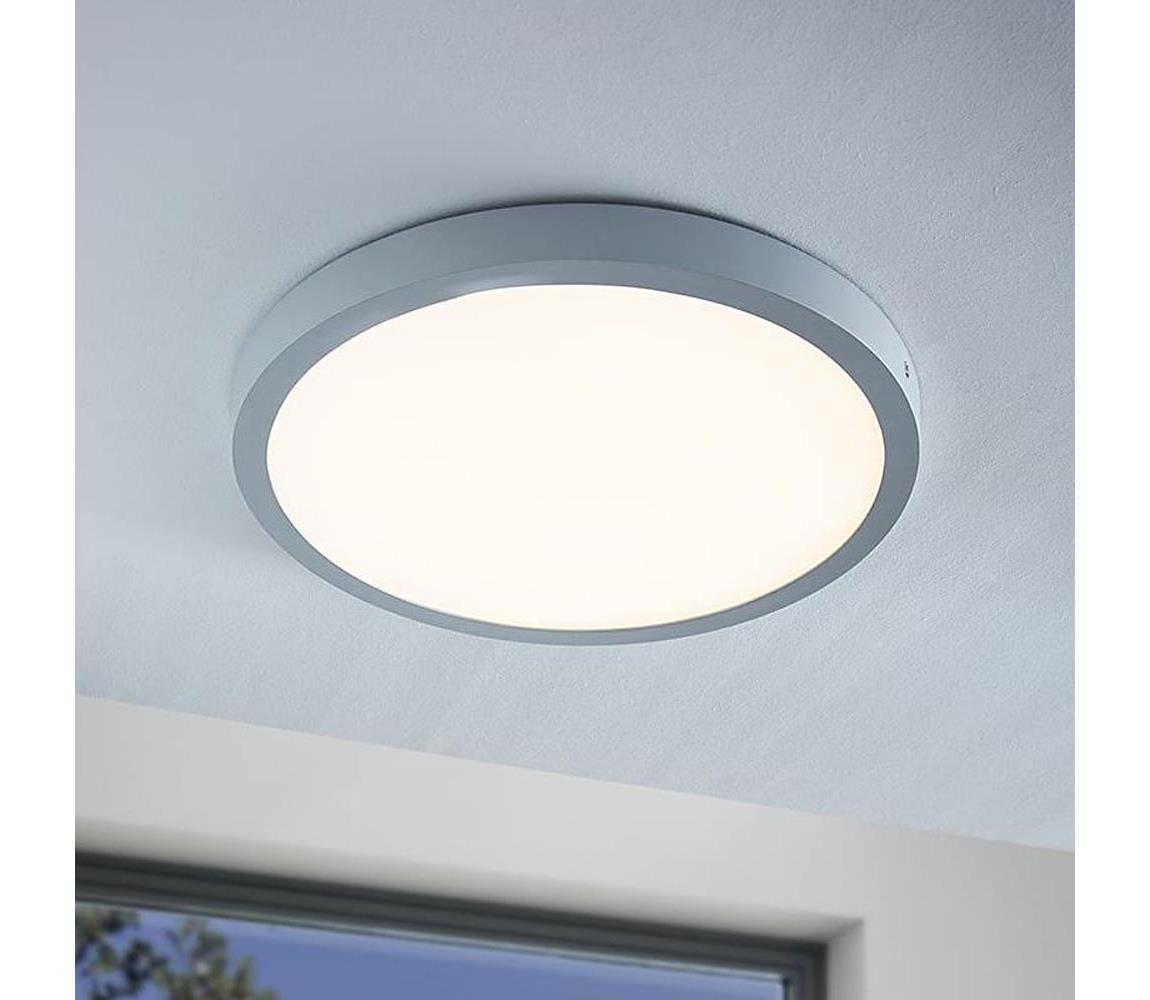 Eglo 97263 - Plafonieră LED FUEVA 1 1xLED/25W/230V argintiu rotund 2500 lm
