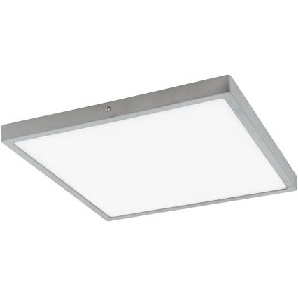 Eglo - Plafonieră LED 1xLED/25W/230V pătrată, argintie, 40x40 cm