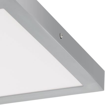 Eglo - Plafonieră LED 1xLED/25W/230V pătrată, argintie, 40x40 cm