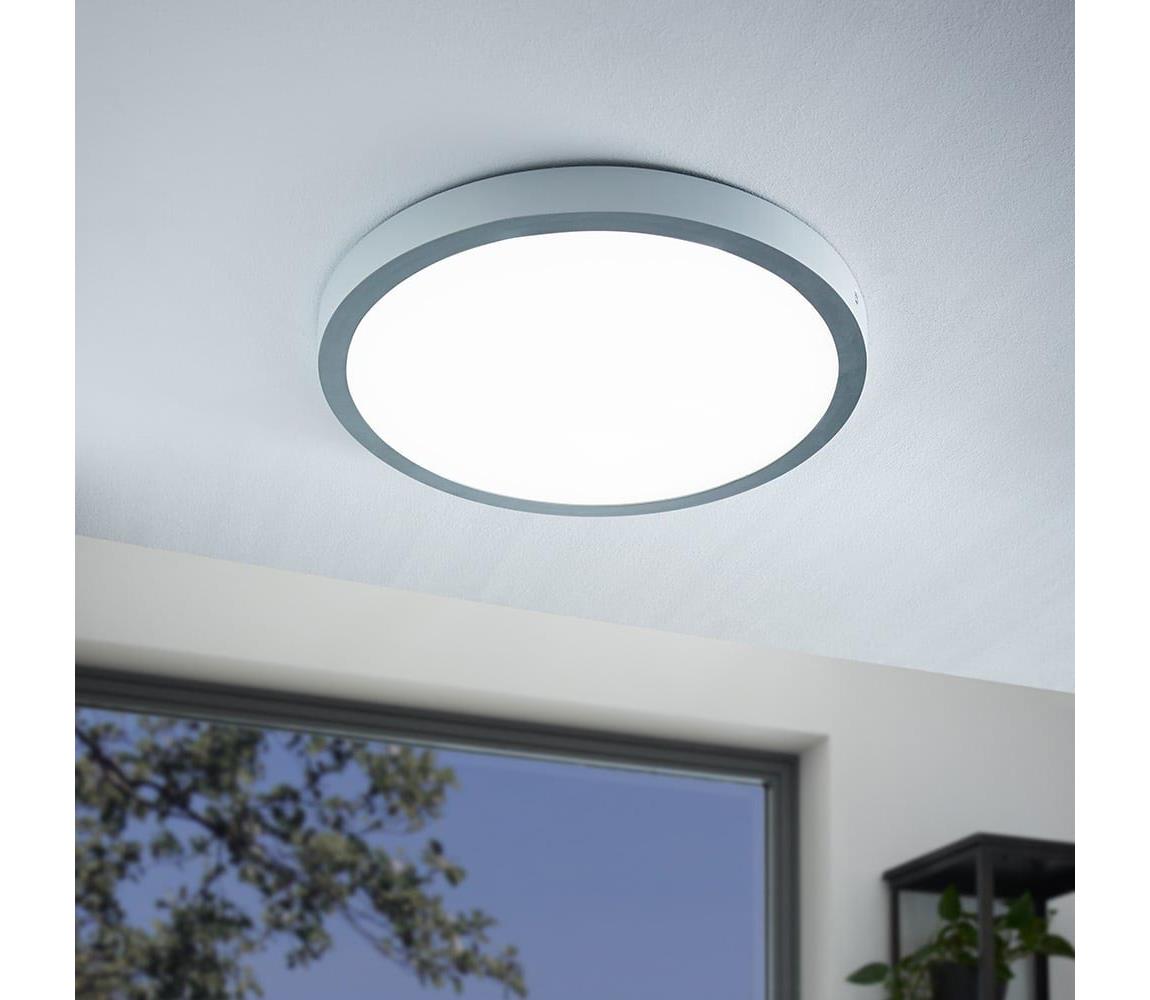 Eglo 97267 - Plafonieră LED FUEVA 1 1xLED/25W/230V argintiu rotund 4000K