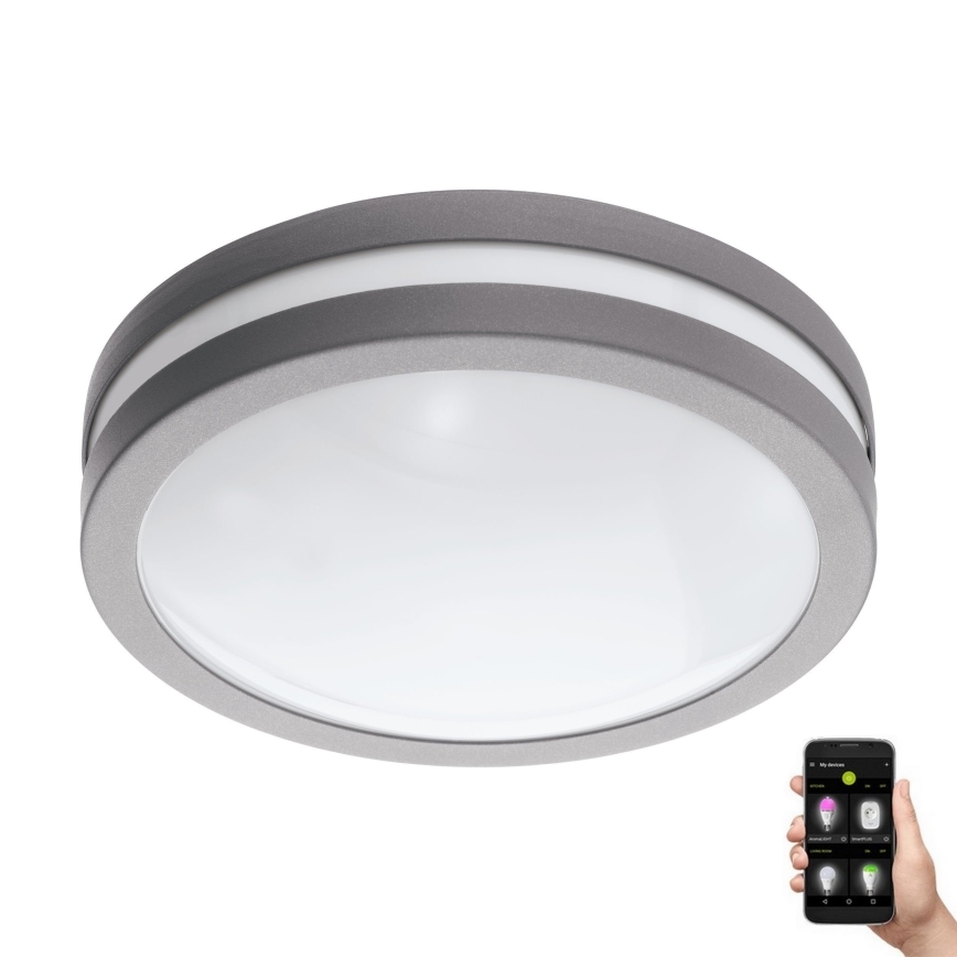 Eglo 97299 - Aplica LED LOCANA-C pentru baie, LED/14W, argintie, IP44, cu intensitate reglabilă