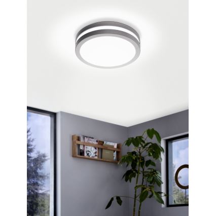Eglo 97299 - Aplica LED LOCANA-C pentru baie, LED/14W, argintie, IP44, cu intensitate reglabilă