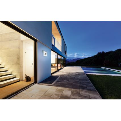 Eglo - Număr de casă solar cu LED/2W/3,7V 2000 mAh IP44