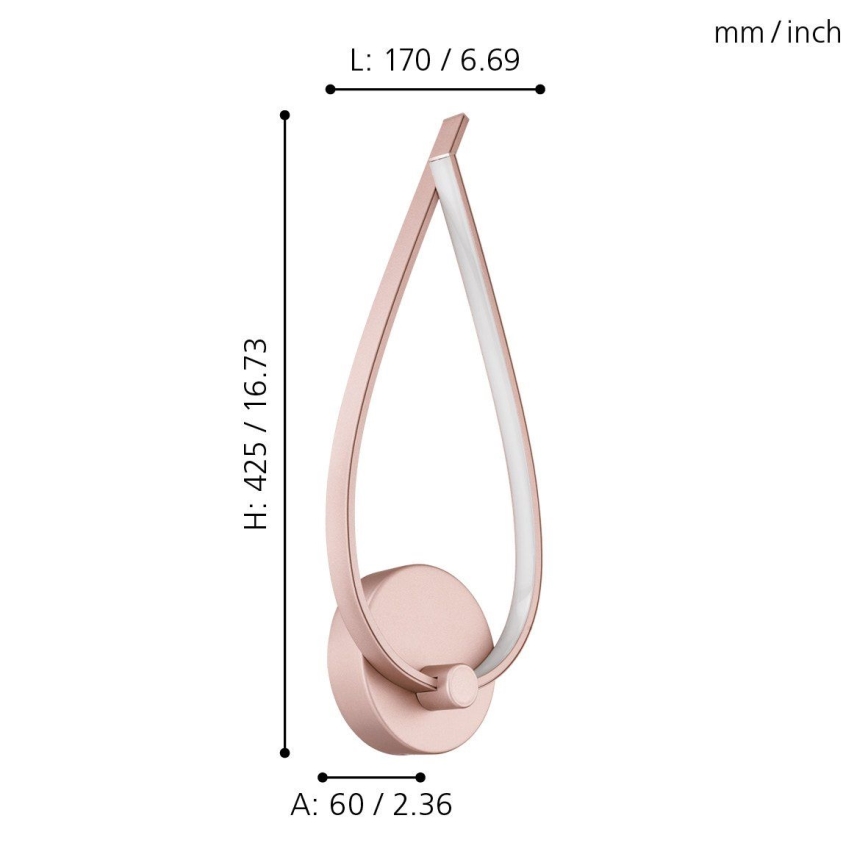 Eglo - Aplică de perete LED/11W/230V
