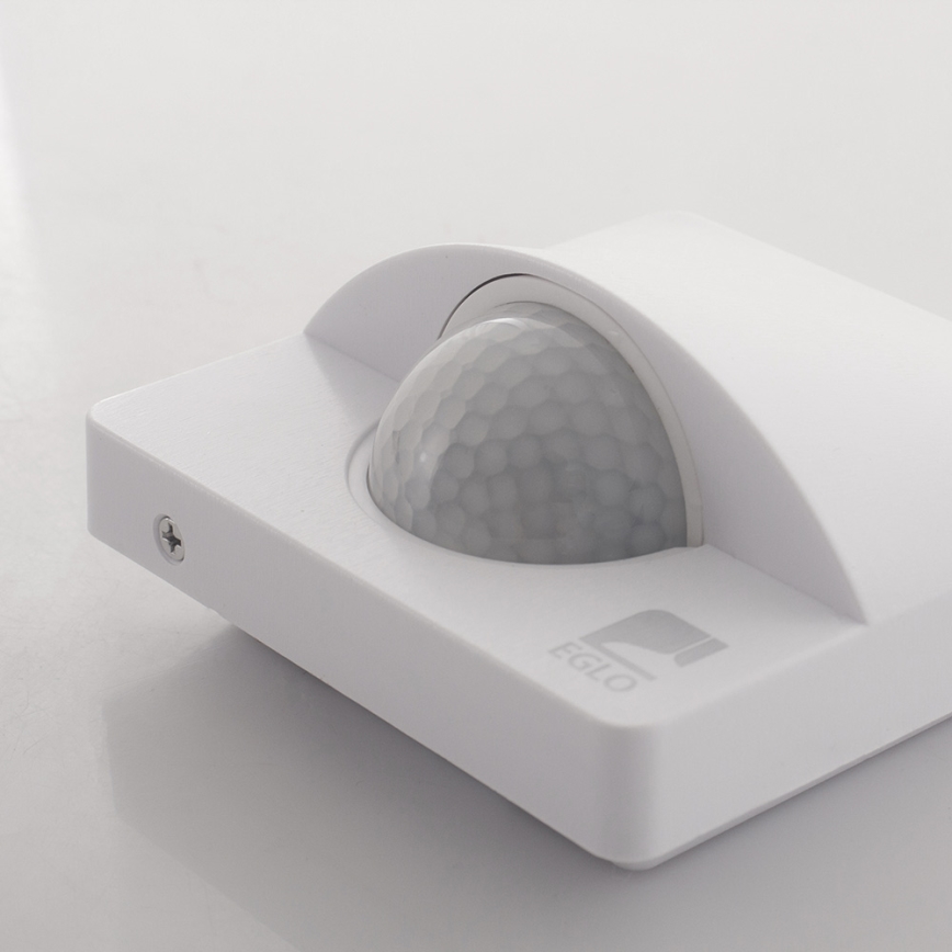 Eglo - Senzor de mișcare și crepuscular pentru exterior, 1 m, alb, IP44