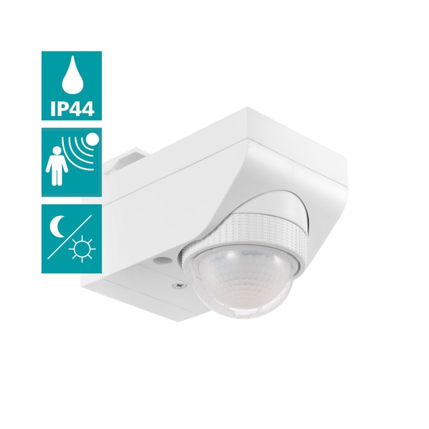 Eglo 97466 - Senzor de mișcare și crepuscular pentru exterior DETECT ME 4 12 m alb IP44