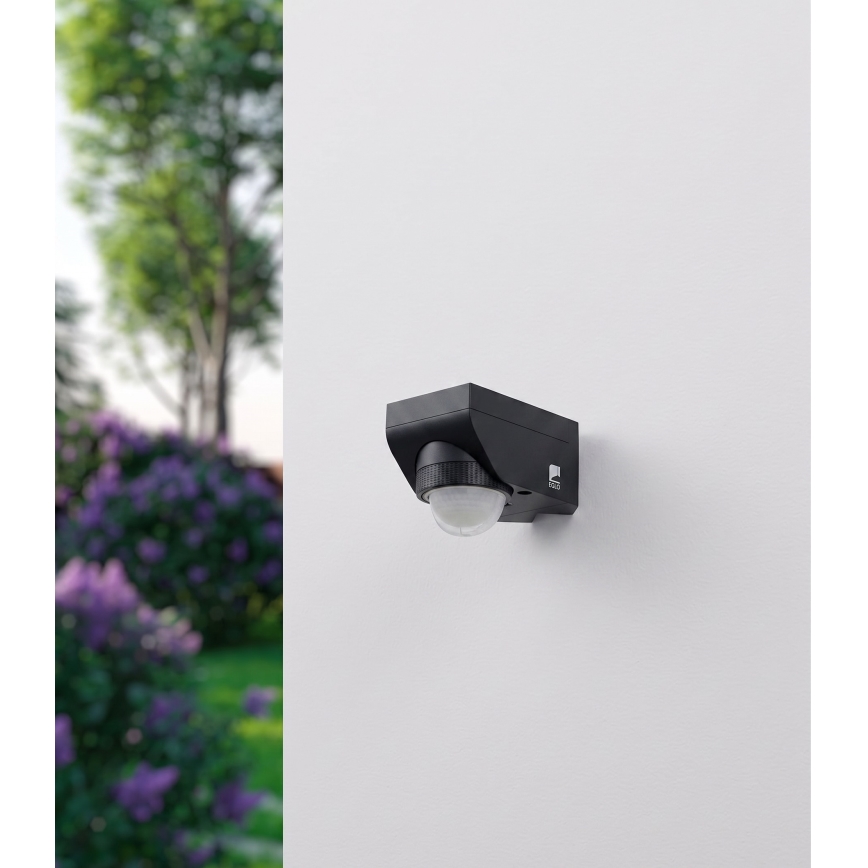 Eglo 97467 - Senzor exterior de mișcare și de crepuscul DETECT ME 4 12 m negru IP44