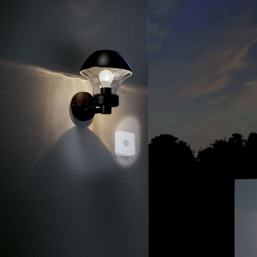 Eglo - Senzor exterior de mișcare și crepuscular CONNECT SENSOR 12 m 3xAA alb IP44