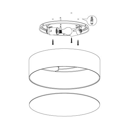 Eglo - Plafonieră copii 2xE27/40W/230V