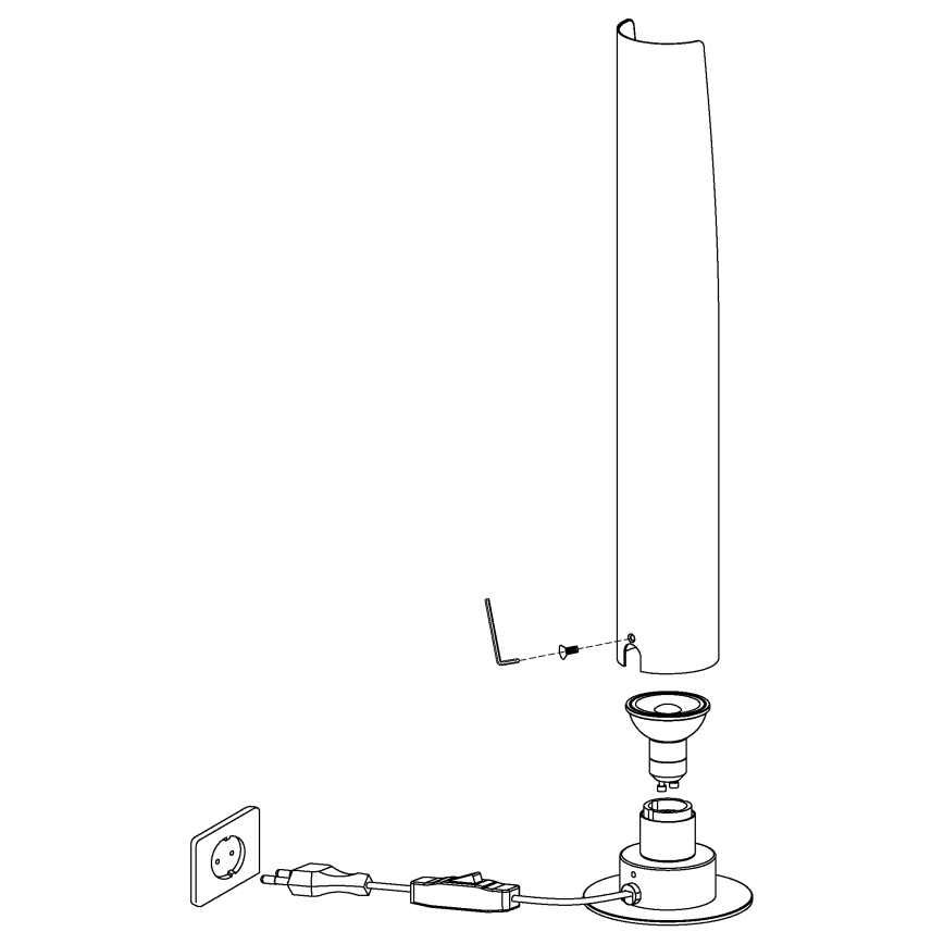 Eglo - Lampă de masă LED 1xGU10/5W/230V