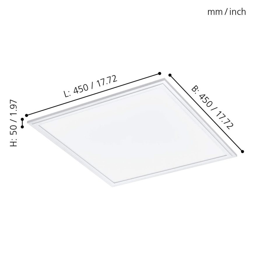 Eglo - Corp de iluminat LED RGB dimabil SALOBRENA-C LED/24W/230V + telecomandă