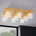 Eglo 97722 - Lustră aplicată LED de cristal PYTON GOLD 9xG9/3W/230V