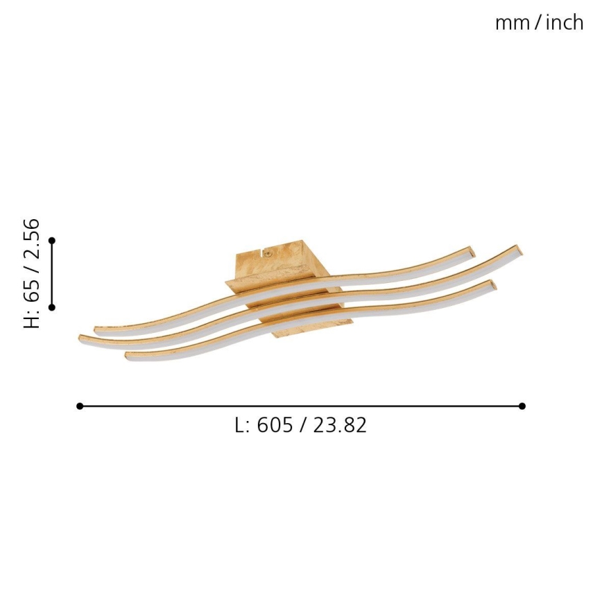 Eglo 97743 - Lustră LED aplicată MIRAFLORES 3xLED/8,6W/230V