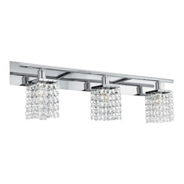 Eglo 97748 - Aplică perete baie LED de cristal AREQUITO 3xG9/3W/230V