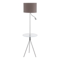 Eglo 97771 - Lampă de podea cu masă POLICARA 1xE27/60W/230V+LED/3,5W