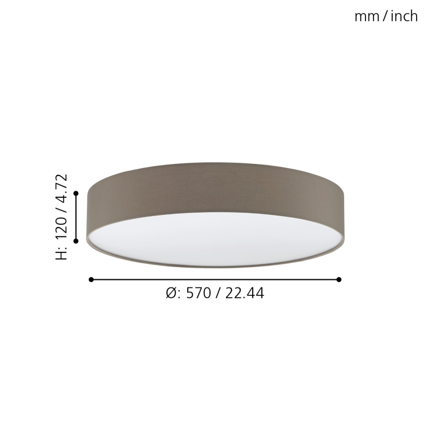 Eglo - Plafonier LED reglabil intensitate LED/40W/230V cu telecomandă