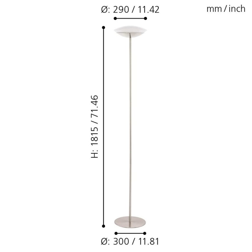 Eglo 97814 - Lampadar LED RGB reglabil FRATTINA-C 1xLED/18W/230V