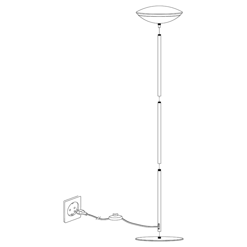 Eglo 97814 - Lampadar LED RGB reglabil FRATTINA-C 1xLED/18W/230V