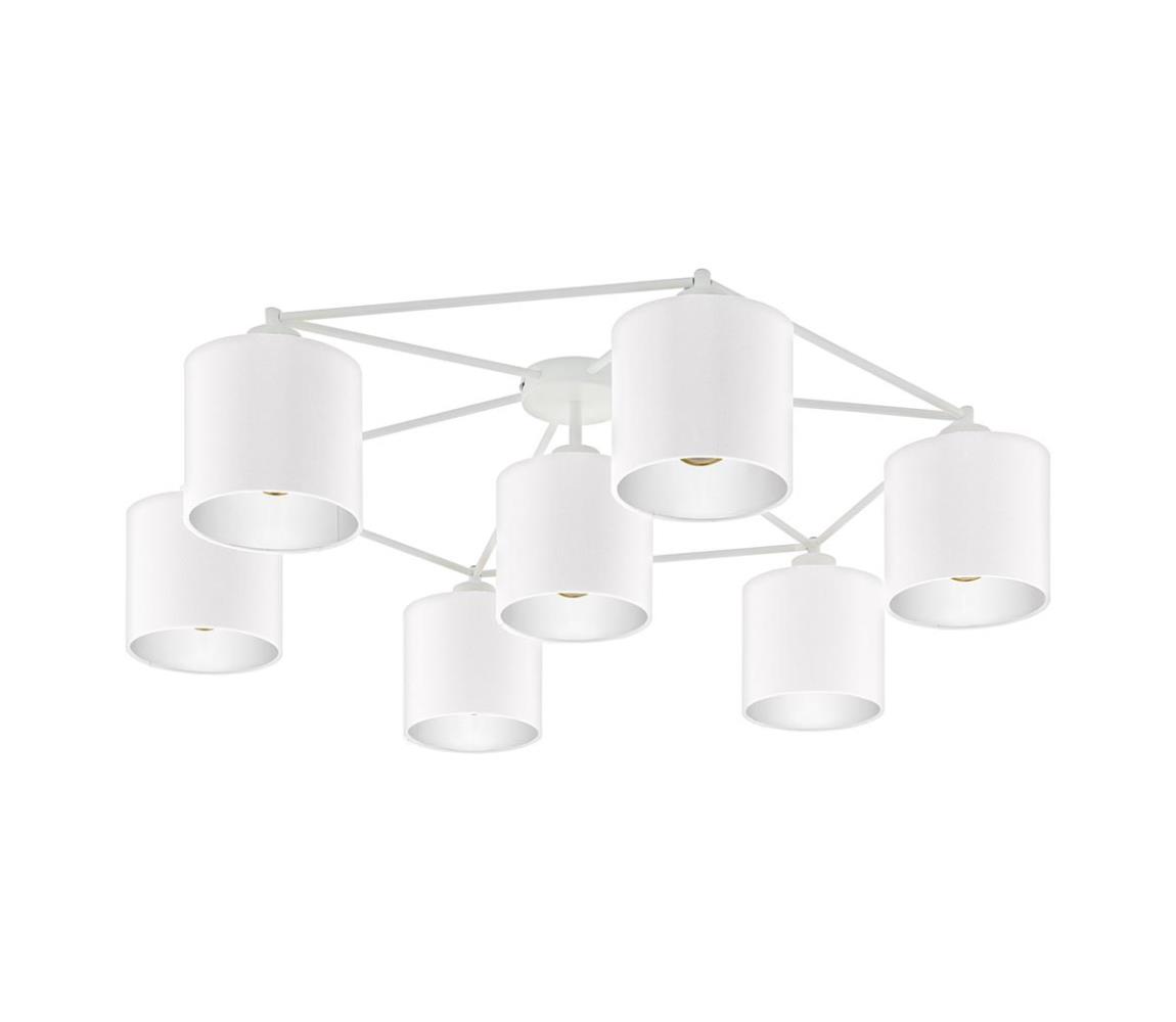 Eglo 97903 - Lustră aplicată STAITI 7xE27/40W/230V alb