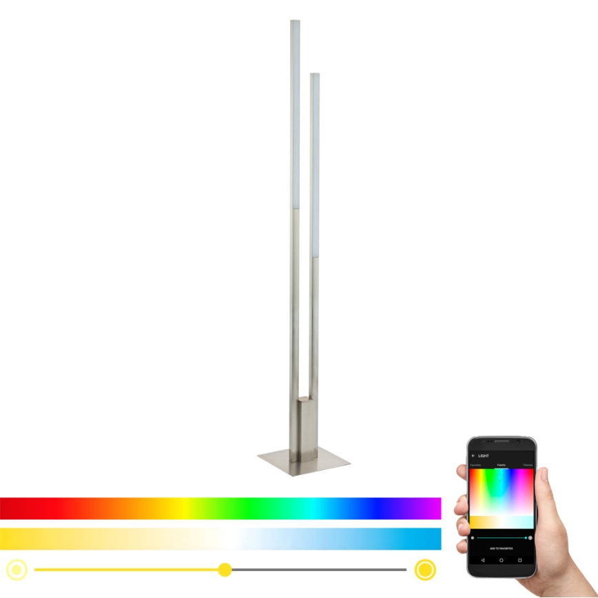 Eglo - Lampă de podea reglabilă LED RGB FRAIOLI-C 2xLED/17W/230V