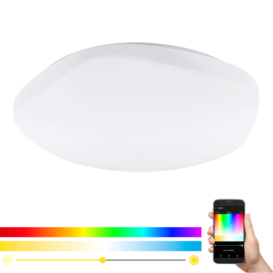 Eglo 97921 - Plafonieră LED RGB dimabilă TOTARI-C LED/34W/230V + telecomandă