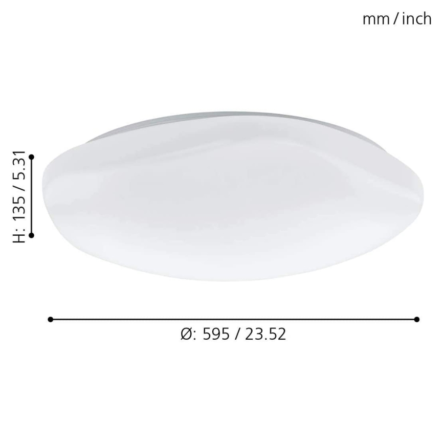 Eglo 97921 - Plafonieră LED RGB dimabilă TOTARI-C LED/34W/230V + telecomandă