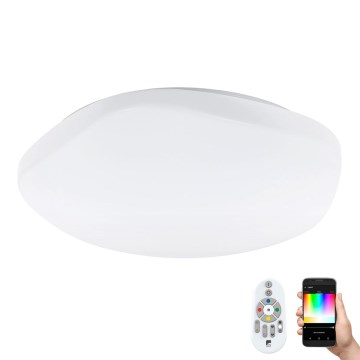 Eglo 97921 - Plafonieră LED RGB TOTARI-C cu funcție dimmer LED/34W/230V + telecomandă