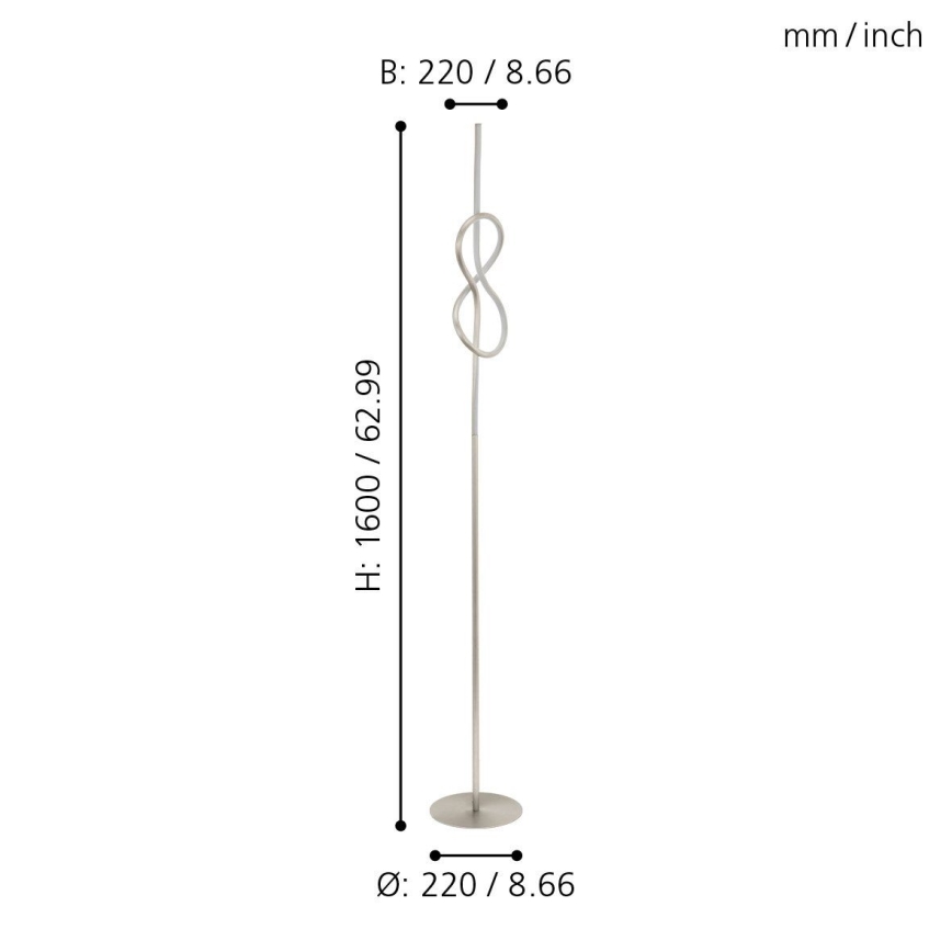 Eglo 97942 - Lampadar LED NOVAFELTRIA LED/13W/230V