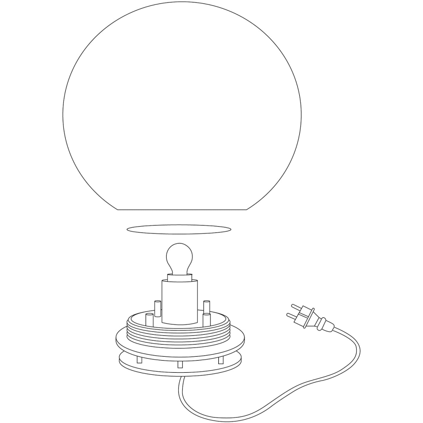 Eglo 98105 - Lampă LED RGBW pentru exterior MONTEROLO-C 1xLED/9W/230V IP65 Ø300