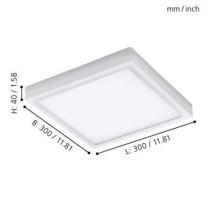 Eglo - Lumină LED exterioară reglabilă ARGOLIS-C LED/22W/230V Bluetooth IP44