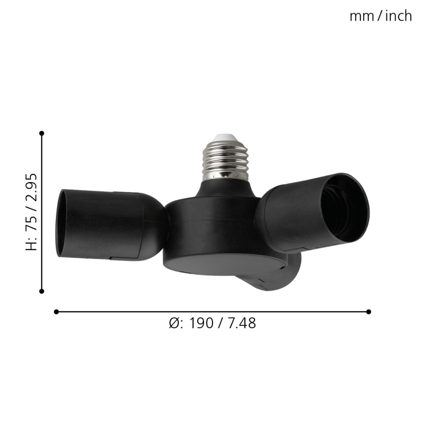 Eglo - Adaptor pentru dulii 3xE27/20W