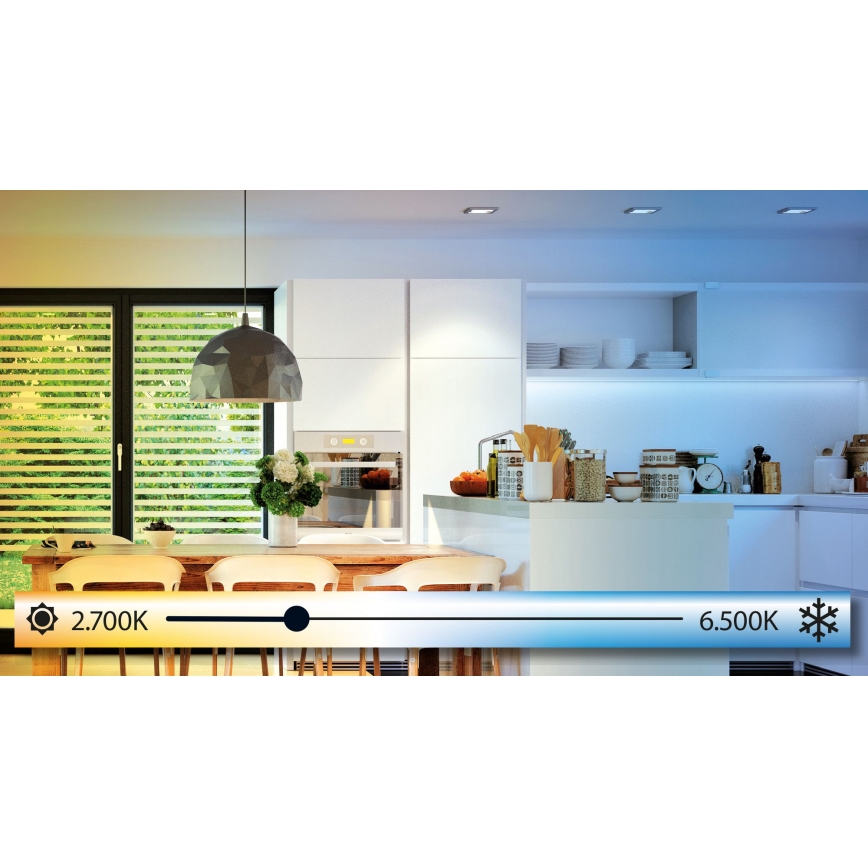 Eglo - Lumină LED reglabilă pentru baie LED/12W/230V IP44 + telecomandă