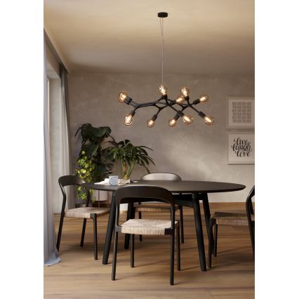 Eglo - Lustră pe cablu 12xE27/60W/230V