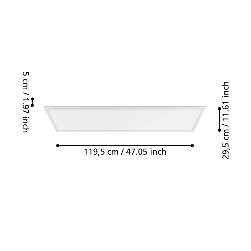 Eglo - Panou LED montat aparent, cu senzor de mișcare și senzor crepuscular, 33W/230V