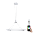 Eglo 98427 - Lustra LED RGB reglabilă pe cablu HORNITOS-C LED/37W/230V + telecomandă