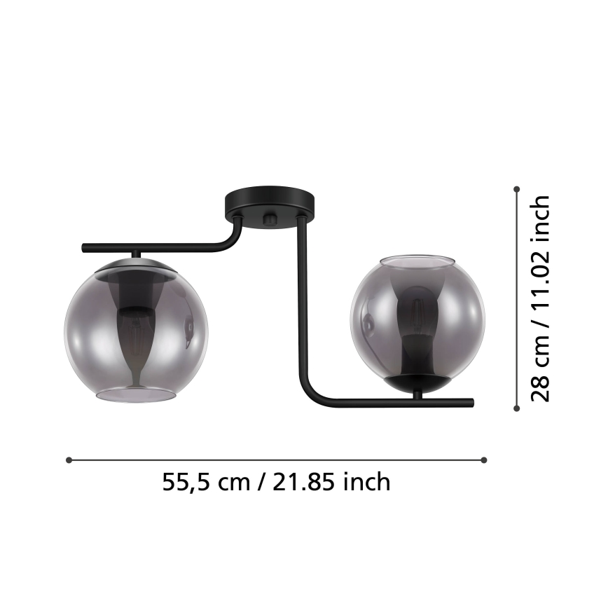 Eglo - Lustră aplicată 2xE27/28W/230V