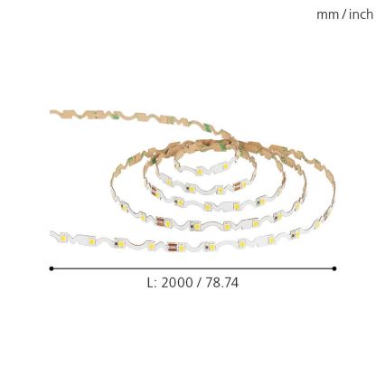 Eglo - Bandă LED LED/9,6W/230V/24V 2m