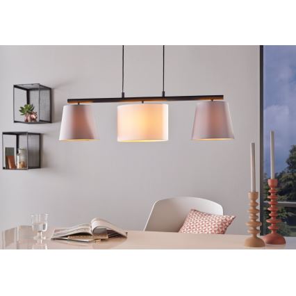 Eglo - Lustră LED suspendată pe cablu 3xE14/25W/230V