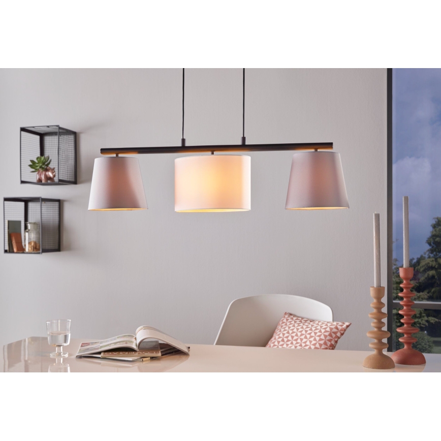 Eglo - Lustră LED suspendată pe cablu 3xE14/25W/230V