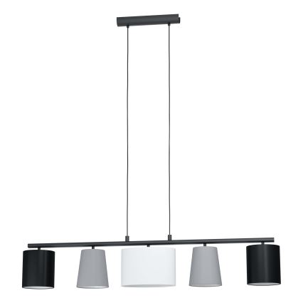 Eglo - Lustră LED suspendată pe cablu 5xE14/25W/230V