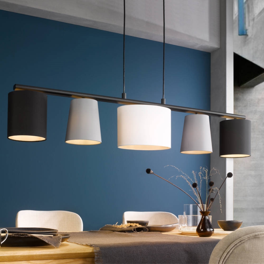 Eglo - Lustră LED suspendată pe cablu 5xE14/25W/230V