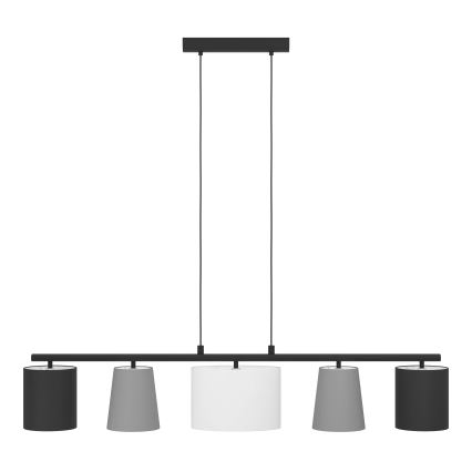Eglo - Lustră LED suspendată pe cablu 5xE14/25W/230V
