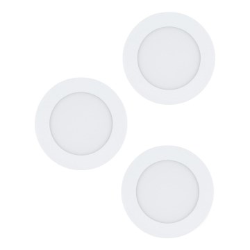 Eglo 98631 - Set 3 buc. spoturi încastrate LED FUEVA LED/5W/230V Ø 12 cm