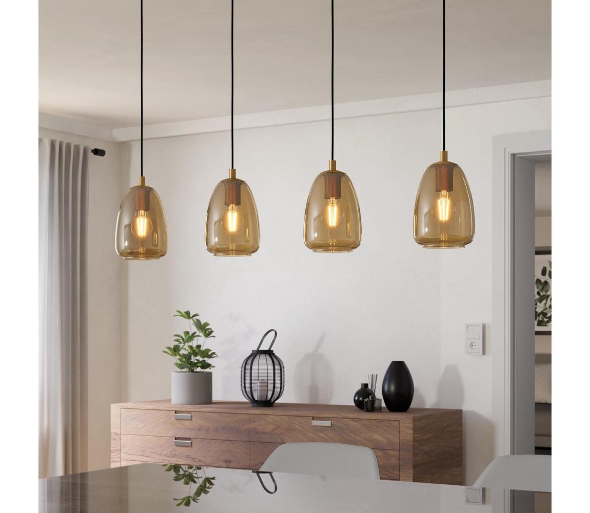 Eglo 98649 - Lustră pe cablu ALOBRASE 4xE27/40W/230V