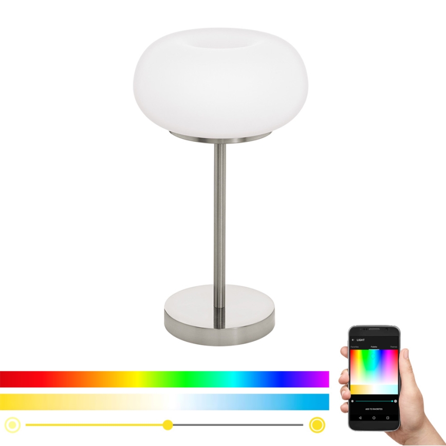 Eglo - Lampă de birou LED RGB cu reglaj intensitate OPTICA-C LED/16W/230V diam. 27,5 cm