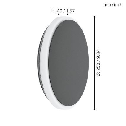 Eglo 98712 - Aplică LED de exterior MONGODIO LED/11,5W/230V IP44