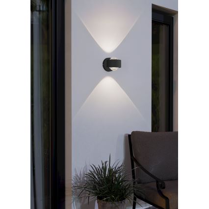 Eglo - Aplică perete exterior LED 2xLED/2W/230V IP44