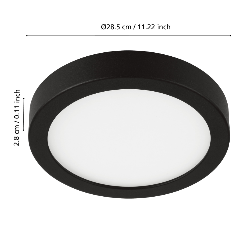 Eglo - Plafonieră LED reglabilă pentru baie, 19,5W/230V, IP44, ZigBee, Ø 28,5 cm
